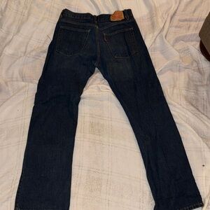 Levi's Dark Blue Straight Jeans